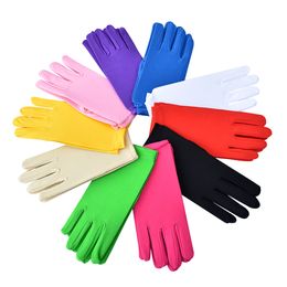 10Pair Spring Autumn New Women's Hand Protection Elastic Gloves Short And Thin Breathable Etiquette Performance Dance Gloves