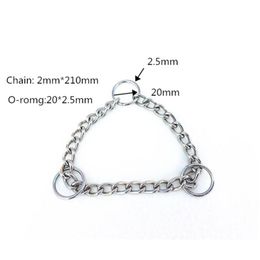 Supplies 20pcs Seamless Welding Of Ring Safe And Firm Small Dog Collar Chain Pet Accessories
