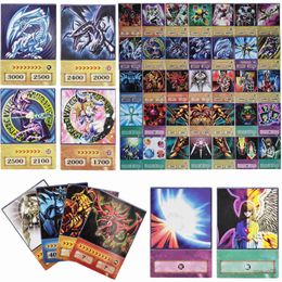 Card Games 100PCS Yu Gi Oh Flash Card Japanese Different Anime Style Card Dueling Monsters Dark Magician DIY Game Collection Cards Toys