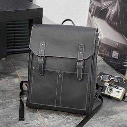 Fashion large capacity backpack Street Korean computer bag schoolbag fashion brand leisure backpack fashion men's bag 230515