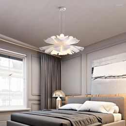 Pendant Lamps Flower LED Lamp Home Indoor Living Dining Room Bedroom Lights Decoration Hanging Light Fixture Chandelier