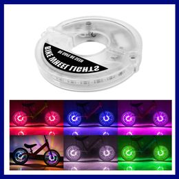 22 LED Flash Spoke Light Intelligent Induction Bicycle Wheel Lights USB Rechargeable Balance Car Drum Tyre Tire Valve Lamp Car Motorcycle Tires Flash Light Lamp