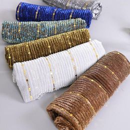 Scarves Gold Sequins Stripe Scarf Shawl Fashion Thin Breathable Weddings Evening Dress Party Wrap Accessories