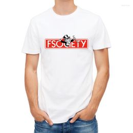 Men's T Shirts Asian Size Men Printing TV Show Robot T-shirt Summer Casual O-Neck Short Sleeves Mr Fsociety Mask