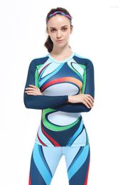 Racing Jackets 3D Printed Shirt Cycling Woman Sport Workout Shirts Sublimation Top Sexy Bike Fitness Long Sleeve Women