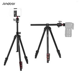 Tripods Andoer Q160H Camera Tripod Horizontal Mount Professional Travel With 360° Panoramic Ball Head Universal For DSLR