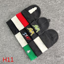 H11 Hip Hop Hat Mesh Red Thickened Warm Wool Hat Cross Red baseball cap Casual Versatile Croat Duck Tongue