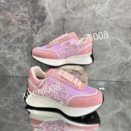 2023top Women men quality Casual shoes designer leather lace-up sneaker fashion Running Trainers Letters woman shoes Flat Printed gym sneakers