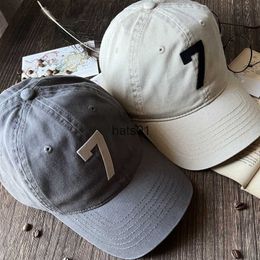 God Grey FG Hat FOG Main Line Digit 7 Letter Baseball Hat Chaozi High Street essentials Duck Tongue Hat