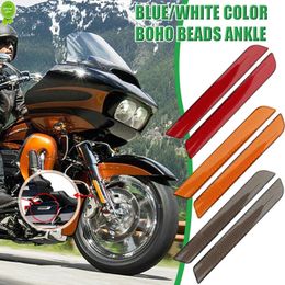 New 1 Pair of New Motorcycle Front Fork Leg Reflector Safety Warning Cover with Locking Saddle Bag Side Visibility Hd