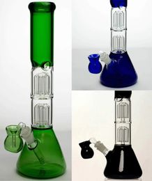 Vintage PREMIUM Glass Bong Water Hookah Smoking Pipe With Bowl 15inch Original Glass Factory made can put customer logo by DHL UPS CNE