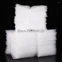 Storage Bags 50pcs 100pcs 200pcs 100 150mm Plastic Wrap Envelope White Bubble Packing PE Bag Shockproof Double Film