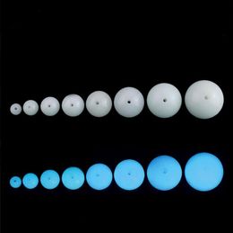 Latest Colorful 6mm 8mm 10mm 12mm 14mm 16mm 18mm 20mm Luminous Glass Beads hole Glowing In Dark Glass Terp Dab Pearl Insert for Turp Slurper Quartz Banger Nail