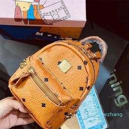 2023-Mini High quality Genuine Leather fashion backpack shoulder bag Luxury designer messenger for women men back pack canvas handbag