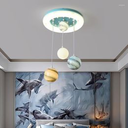 Pendant Lamps Children Room Lamp Girl Boy Bedroom And Lanterns Is Contemporary Contracted Modern Creative Cartoon Wandering Stars LE