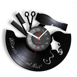 Настенные часы расческа ножницы для волос салон красавица часы парикмахерская запись винтажные пристровки парикмахерской стрижки