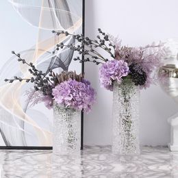 Decorative Flowers & Wreaths Artificial Flower Decoration Window Light Luxury Art Living Room Meeting Dining Table DecorationDecorative