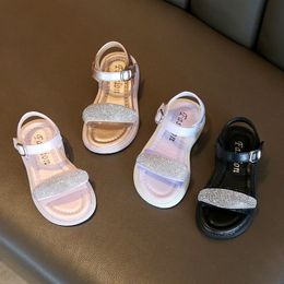 Sandals Girls Sandals Children Summer Bling Sandals Princess Fashion Shoes Baby Cute Breathable Sandals 230515