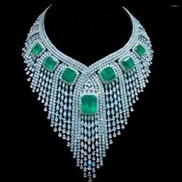 Necklace Earrings Set GODKI 119MM Long Tassel Drop Luxury Women Bridal Cubic Zirconia Ring Bangle Earring Dubai Jewellery Jewellery Addict