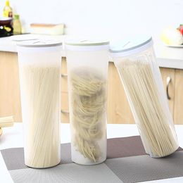 Storage Bottles Food Box Plastic Transparent Sealed Jars Bulk Cereals Spaghetti Noodle Grain Dried Fruit Canisters Kitchen Accessories