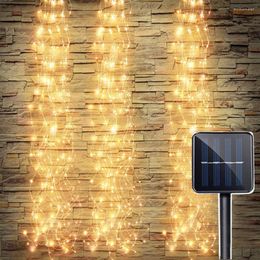 Strings 30X2M 600 LED Solar Vine Branch Light Outdoor Christmas Tree Fairy Lights Waterfall Twinkle For Garden Wedding Party Decor