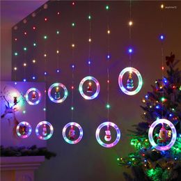 Christmas Decorations LED Holiday Light Decoration Lamp Santa Claus Snowman Lights Garland For Home Navidad Year
