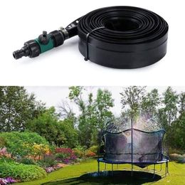 Summer Outdoor Water Sprinkler for Children's Trampoline Water Park Accessories Sprayer for Garden Backyard Trampoline267K
