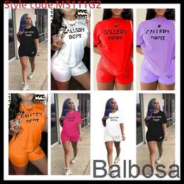 Wholesale Plus Size 4xl 5xl Womens Designer Tracksuit 2023 Summer Fashion Short Sleeve T-shirt Shorts Suit Sports Two Piece Set