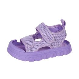 Sandals Summer Cool Children Sandals Boys Breathable Mesh Beach Sandals Girls Pure Colour Shoes Baby Soft Anti-slip Anti-kick Sandals 230515