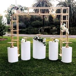 Party Decoration Mental Columns Dessert Table Round Pedestal White Cake Rylinder Pillar Wedding Plinth For Marriage 800