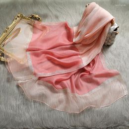 Scarves Gold Silk Lock Twill Scarf Spring And Autumn Versatile Wool Blend Warm Shawl Temperament