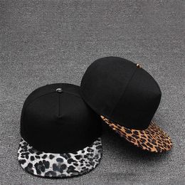 Snapbacks leopard snapback cap female baseball hat autumn flat edge hip hop caps fashion caps sport caps streetwear male hats P230512