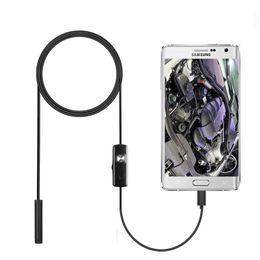 7,0/5,5 мм IP67 водонепроницаемые эндоскоп -камеры 6 светодиодов Регулируемые USB Android Гибкие проверки Borescope Cameras для телефонного ПК