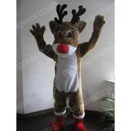 Halloween Reindeer Mascot Costumes Christmas Party Dress Cartoon Character Carnival Advertising Birthday Party Dress Up Costume Unisex