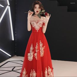 Ethnic Clothing Hight Quality Sexy Summer Women Robe Gown Part Dress Elegant Wedding Qipao Vestidos Bridesmaid Cheongsam Lace Toast Clothes