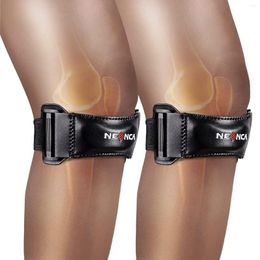 Knee Pads NEENCA 2 PCS Patella Strap For Pain Leather Brace With Gel Pad Support Basketball Running Jumper