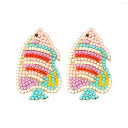 Dangle Earrings Vedawas Multi Alloy Rice Bead Fish For Women Creative Jewelry