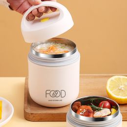 Bento Boxes Stainless Steel Vacuum Thermal Lunch Box Food Warmer Soup Cup Thermos Containers Bento Box for Kids Adults Students Thermos Soup 230515