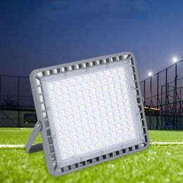 LED 6th Generation Module Ultra-thin Flood Lights 150Lm/W Ra80 Outdoor 400W IP67 Waterproof 6000K Wide Lighting for Area Parking Lot Outside Lights crestech168