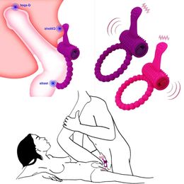 Toys For Men Delay Ejaculation Penis Cock Ring Vibrators Women Anal Spot Clit Stimulator Masturbators Accessories Sex Shop