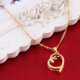 Pendant Necklaces Bangrui Love Crystal For Couples Korean Ladies Fashion Trendy Paired Suspension Pendants ModelPendant Morr22