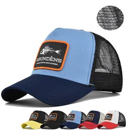 Snapbacks High Quality Men and Women's Baseball Caps Fish Bone Embroidered Snapback Hats Summer Fashion Hip Hop Dad Trucker Mesh Bonnet P230515