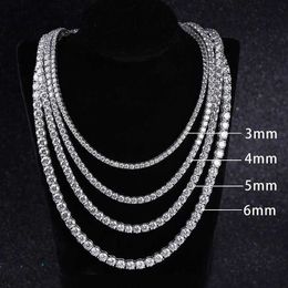 Men 5mm Diamond Chain High Quality Rose Gold Iced Out Moissanite Vvs 925 Sterling Silver Tennis Chain Bracelet