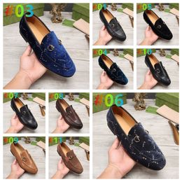 Top Quality G shoes Summer embellished suede loafers Genuine leather casual slip on flats for men Luxury Designers flat Dress shoe factory footwear Size 6.5-12