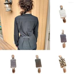 Belts Dress Cinch Clips Set Elastic Clothes Clip To Tighten Cardigan Collar Shirt Back For Women Kids