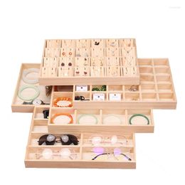 Jewellery Pouches Natural Wooden Tray Jewellery Organiser Bangle Earrings Bracelets Choker Necklaces Glasses Pendant Storage Vintage Plate