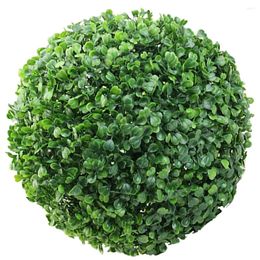 Decorative Flowers Green Leaf Balls House Ornaments Mall Hanging Pendant Plants Artificial Grass Ceiling Ornament Indoor Topiary