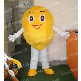 Christmas Yellow Lemon Mascot Costume Cartoon Character Outfit Suit Halloween Party Outdoor Carnival Festival Fancy Dress for Men Women