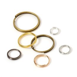 200pcs Key Holder Open Jump Rings Split Rings Double Loops Circle 5-14mm Keychain Ring Connectors for Jewellery Making Wholesale