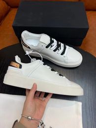 Top Design 23S/S Men B-skate Sneakers Shoes Platform Skateboard Walking White Black Leather Leisure Flats Low Top Trainers EU38-45.BOX